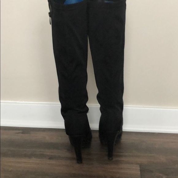 Black high heel boots- like new - Picture 2 of 2